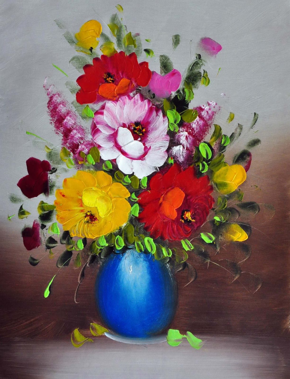 «Цветы в вазе» картина 30х40 арт. 3Ц032