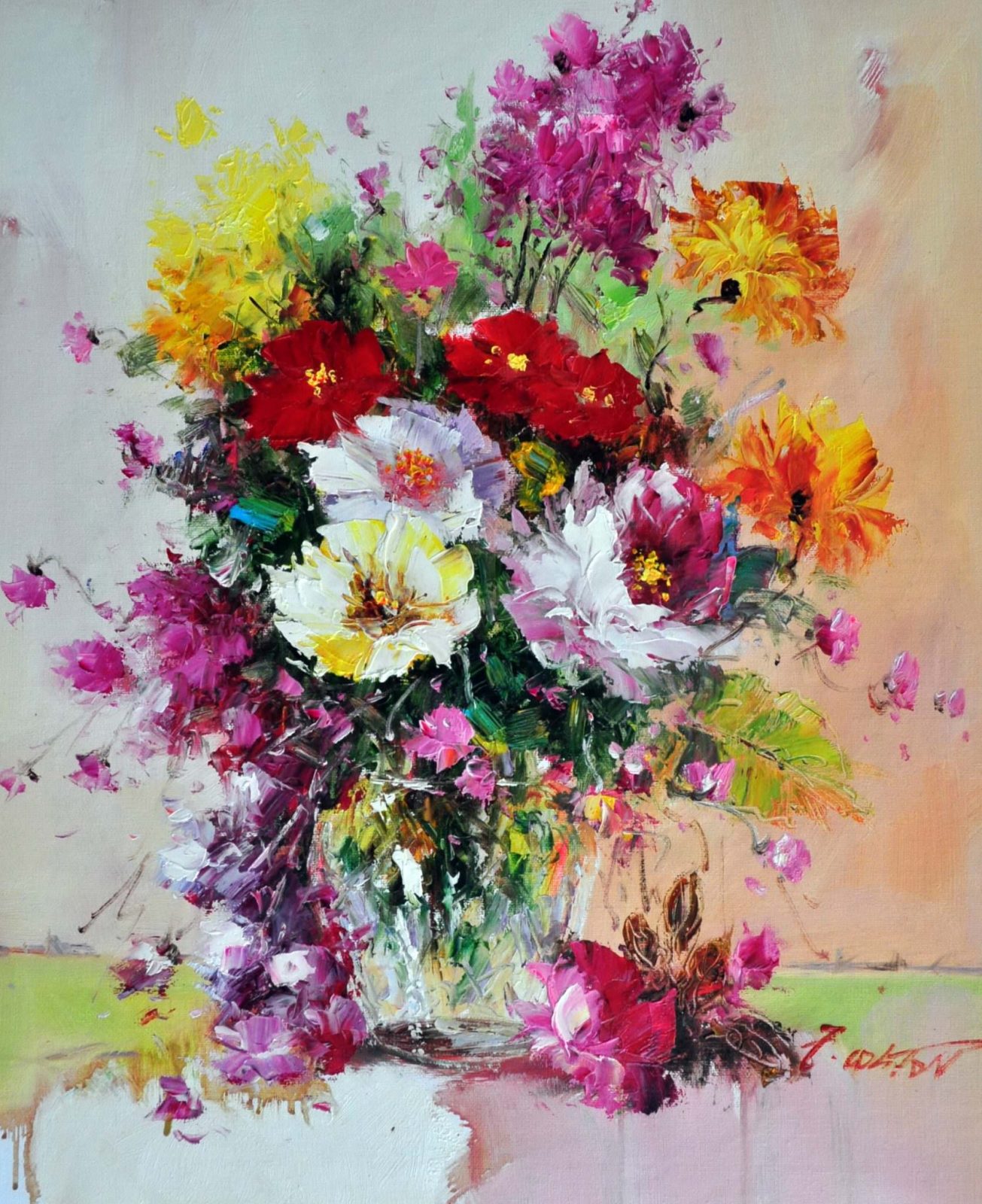 «Полевые цветы» картина 50х60 арт. Ц146