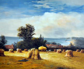 «Сельский пейзаж» картина 50х60 арт. 5П056