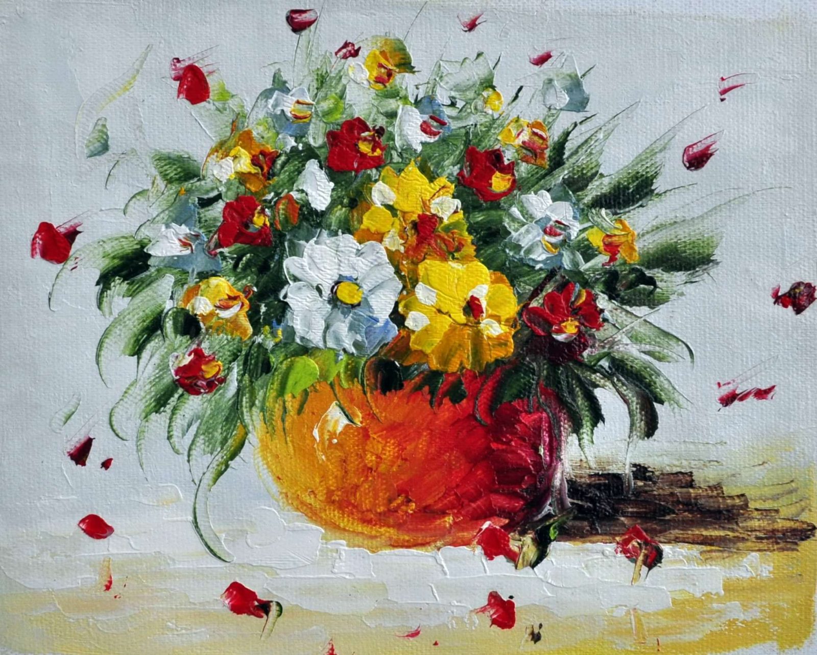 «Букет полевых цветов» картина 20х25 арт.2Е54