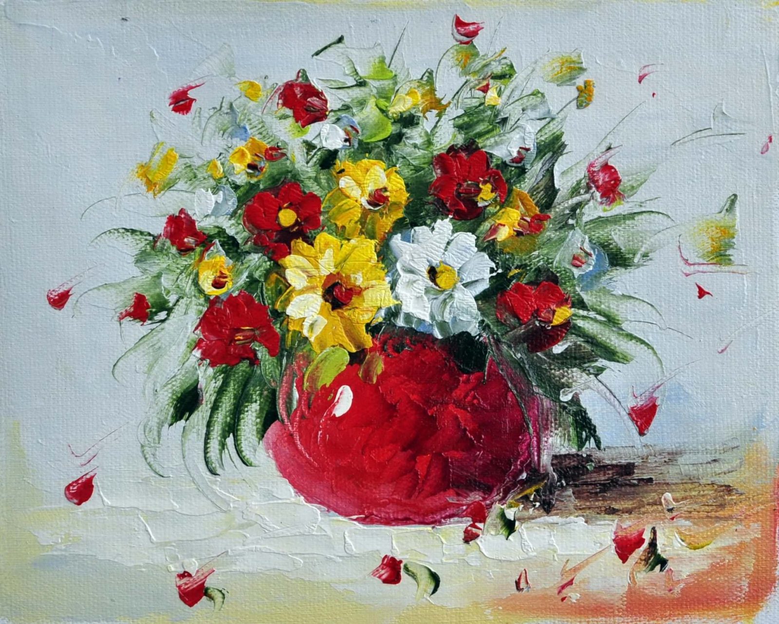 «Букет полевых цветов» картина 20х25 арт.2Е64