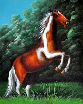 «Лошадь» картина 20х25 арт.2Е108