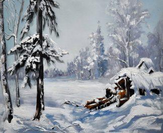 «Зимний пейзаж» картина  50х60 арт.5П112