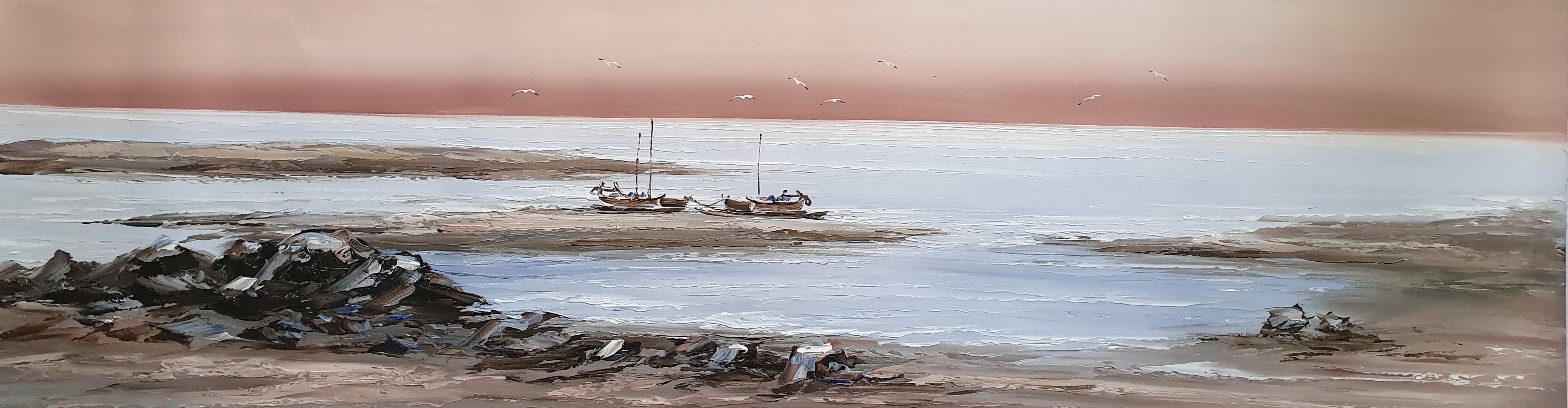 «Морской пейзаж» картина  40смХ150см арт.Н2