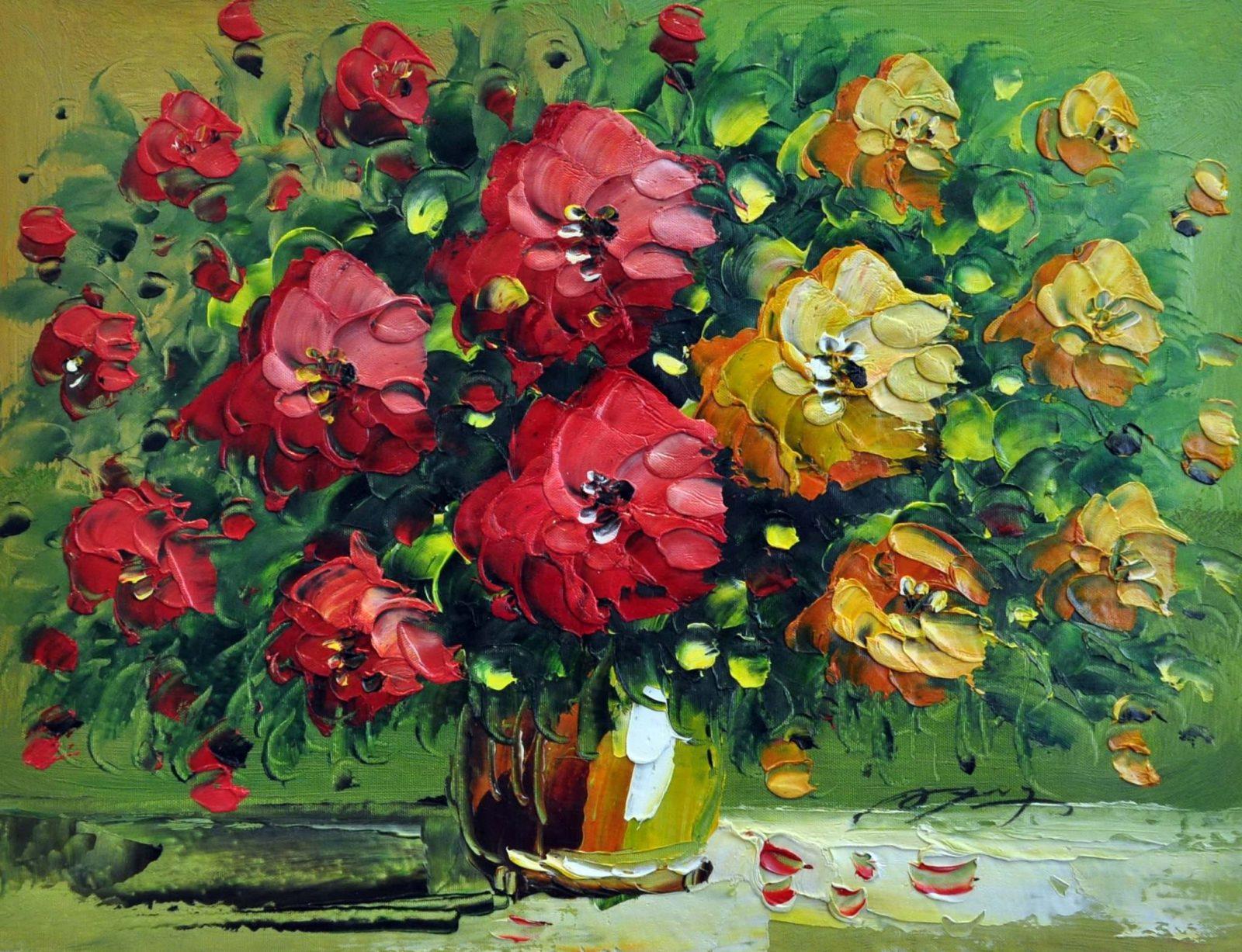 «Букет цветов» картина 30х40 арт.3Ц030