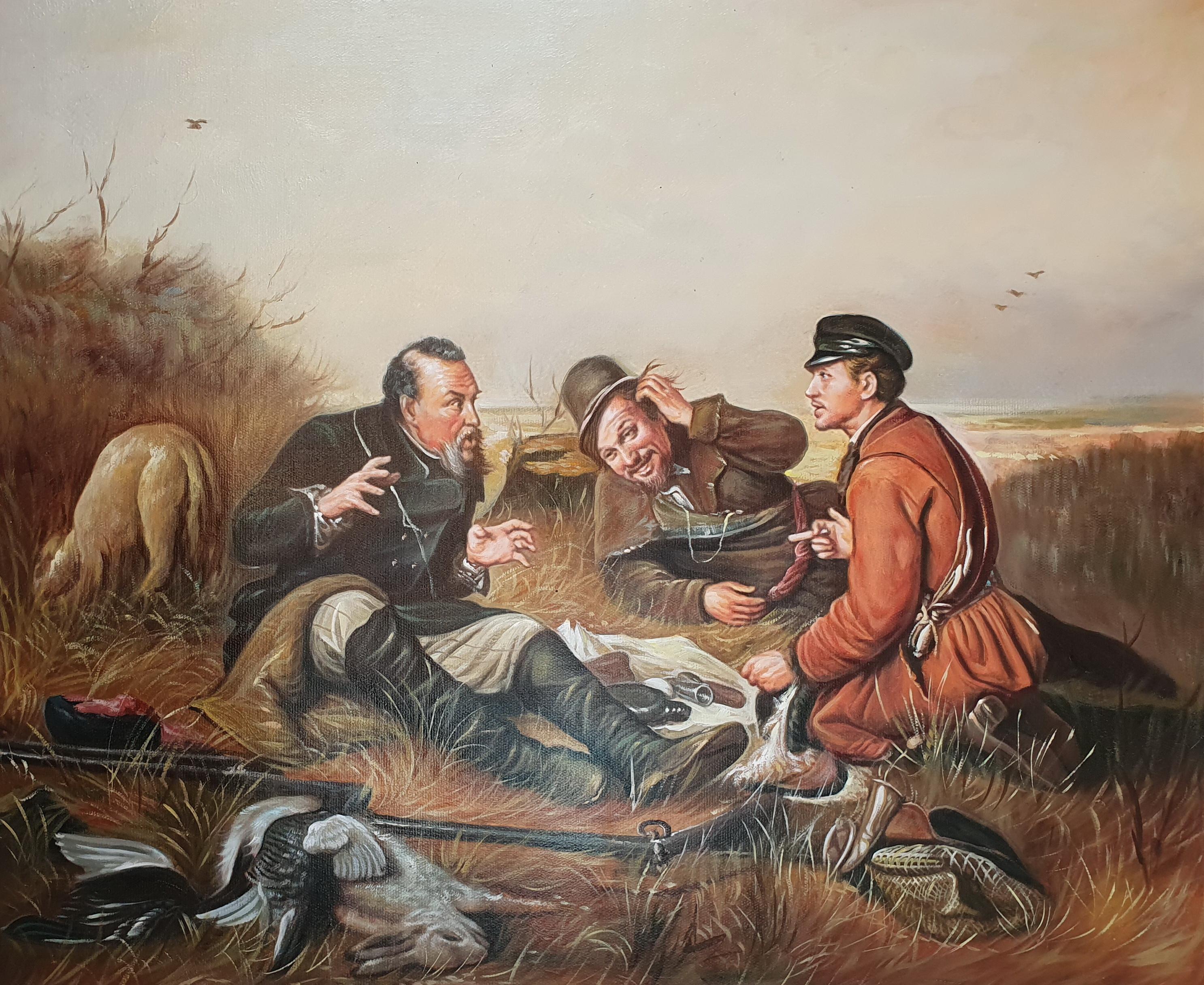Картина Три Охотника Купить