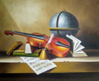 «Натюрморт со скрипкой» картина 50х60 арт.5ц289