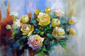 «Чайные розы» Картина 60х90 арт. 9Ц013
