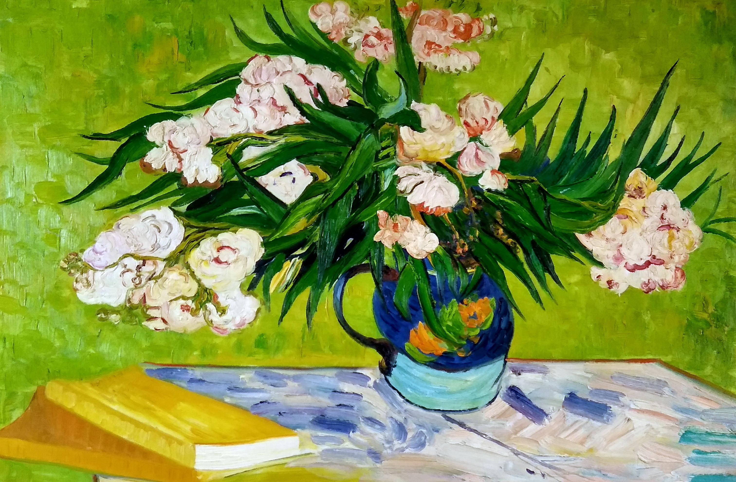 «Цветы в стиле Ван Гога» картина 60х90 арт.9ц017