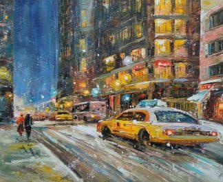 «Нью-Йорк в движении» Картина 50х60 арт. 5Гр257