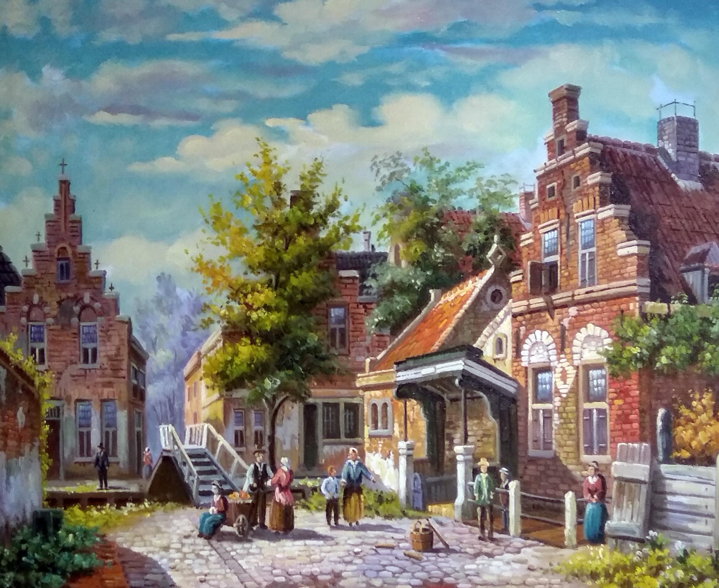 «Серия картин. Голландия 19 век» картина 50х60 арт.5гр276