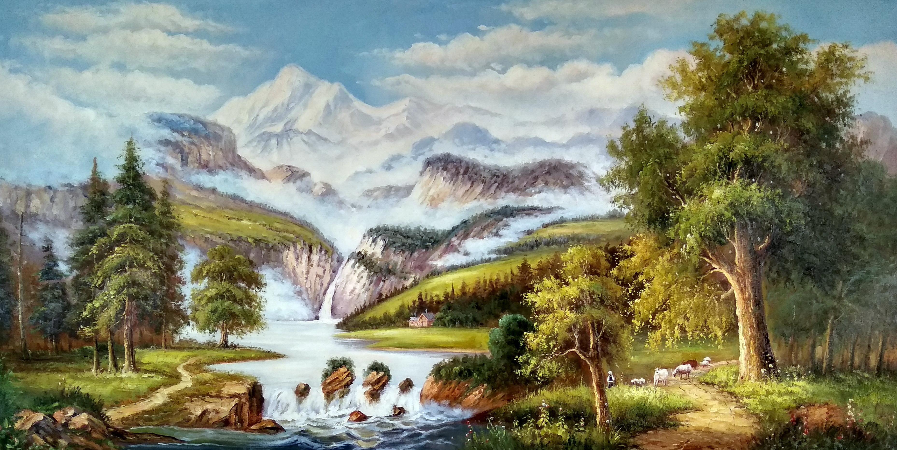 «Пейзаж» картина 60х120 арт.б042