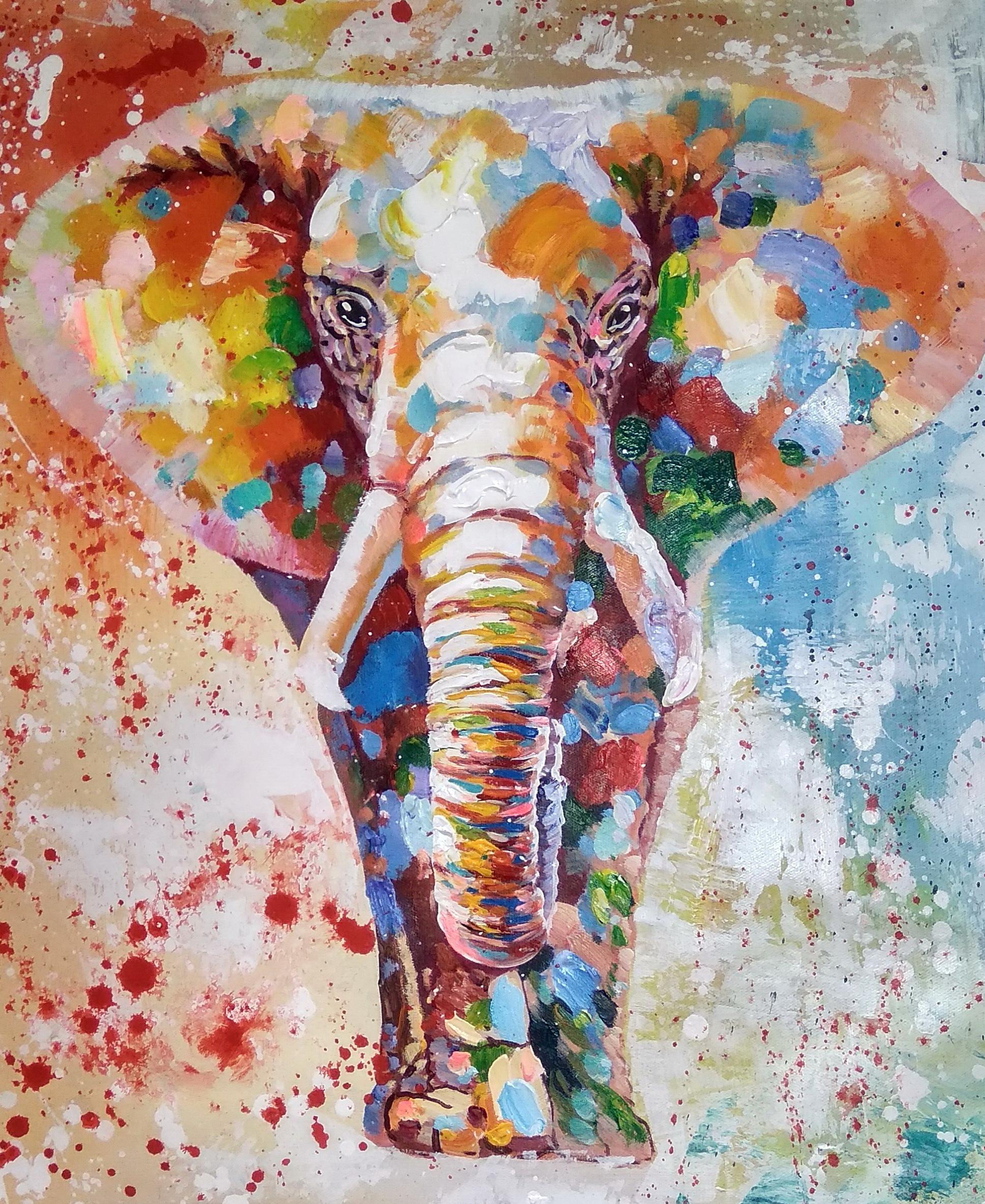 «Слон» картина 50х60 арт.5а118