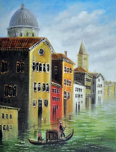 «Каналы Венеции» картина 30х40 3гр036