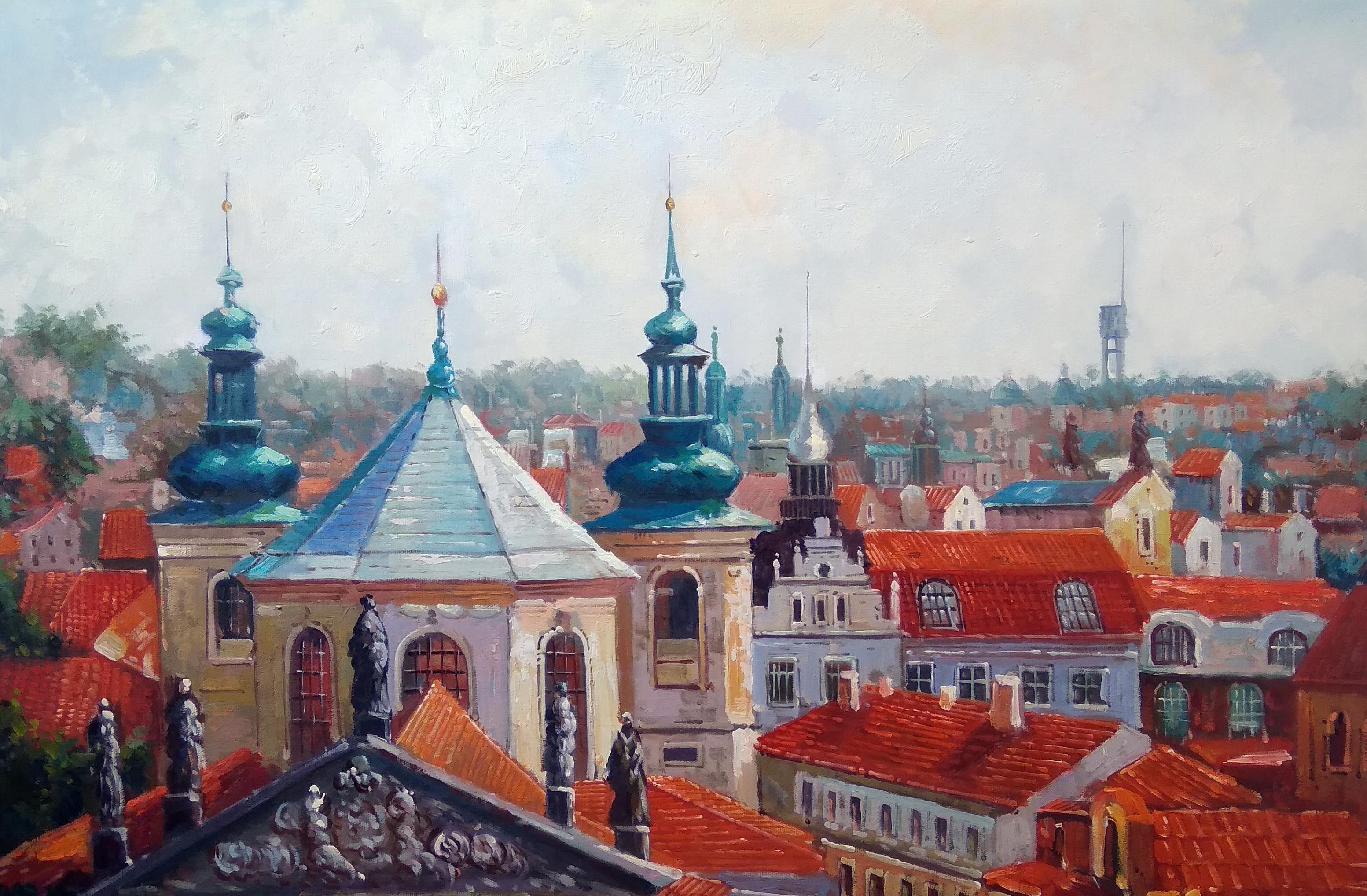«Панорама Праги» картина 60х90 9гр030