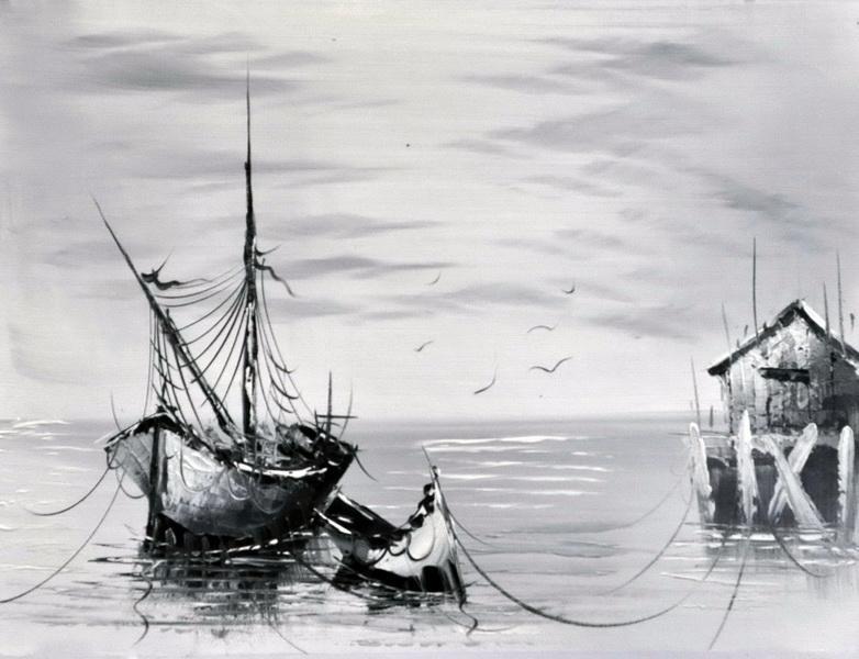 «Лодка» картина 30х40 3м007