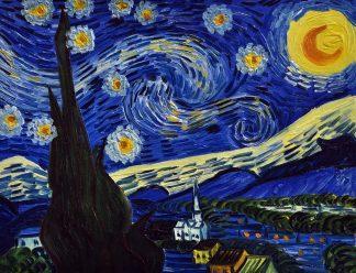 «Звездная ночь Ван Гога» картина 30х40 3р051