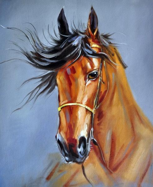 «Конь» картина 50х60 5а131