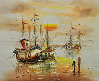 «Лодки» картина 50х60 5к060