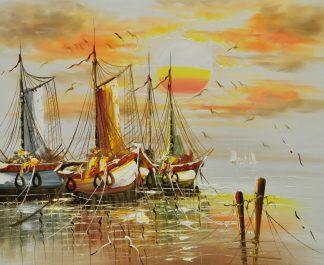 «Лодки» картина 50х60 5к064