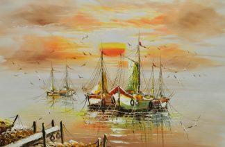«Лодки» картина 60х90 9к024