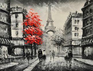 «Париж после дождя» картина 30х40 3м050