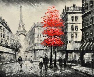 «Париж после дождя» картина 50х60 5м161