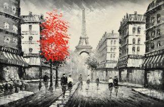 «Париж после дождя» картина 60х90 9м001