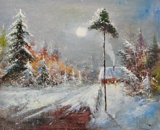 «Зимний пейзаж» картина 50х60 5п198