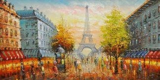 «Вечерний Париж» картина 60х120 б086
