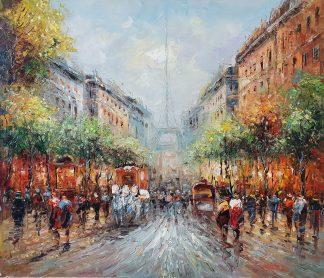 Картина 50х60 «Парижские улочки» 5гр116
