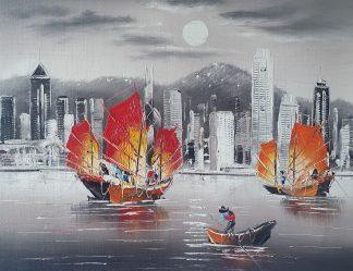 Картина 30х40 «Гонконг» 3гр082