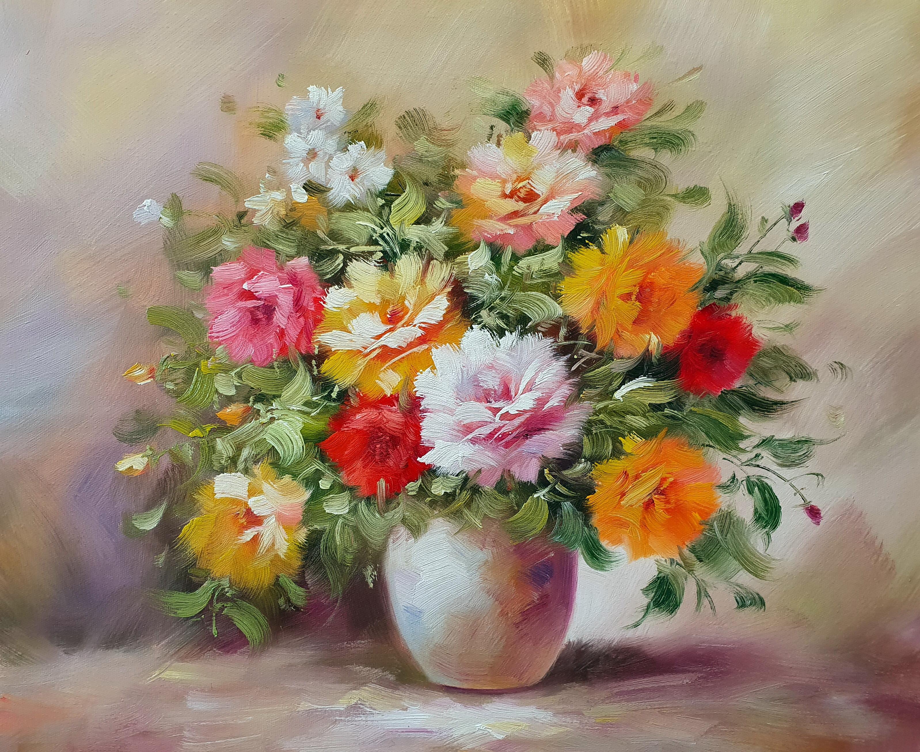 Картина 50х60 «Цветы в вазе» 5ц152