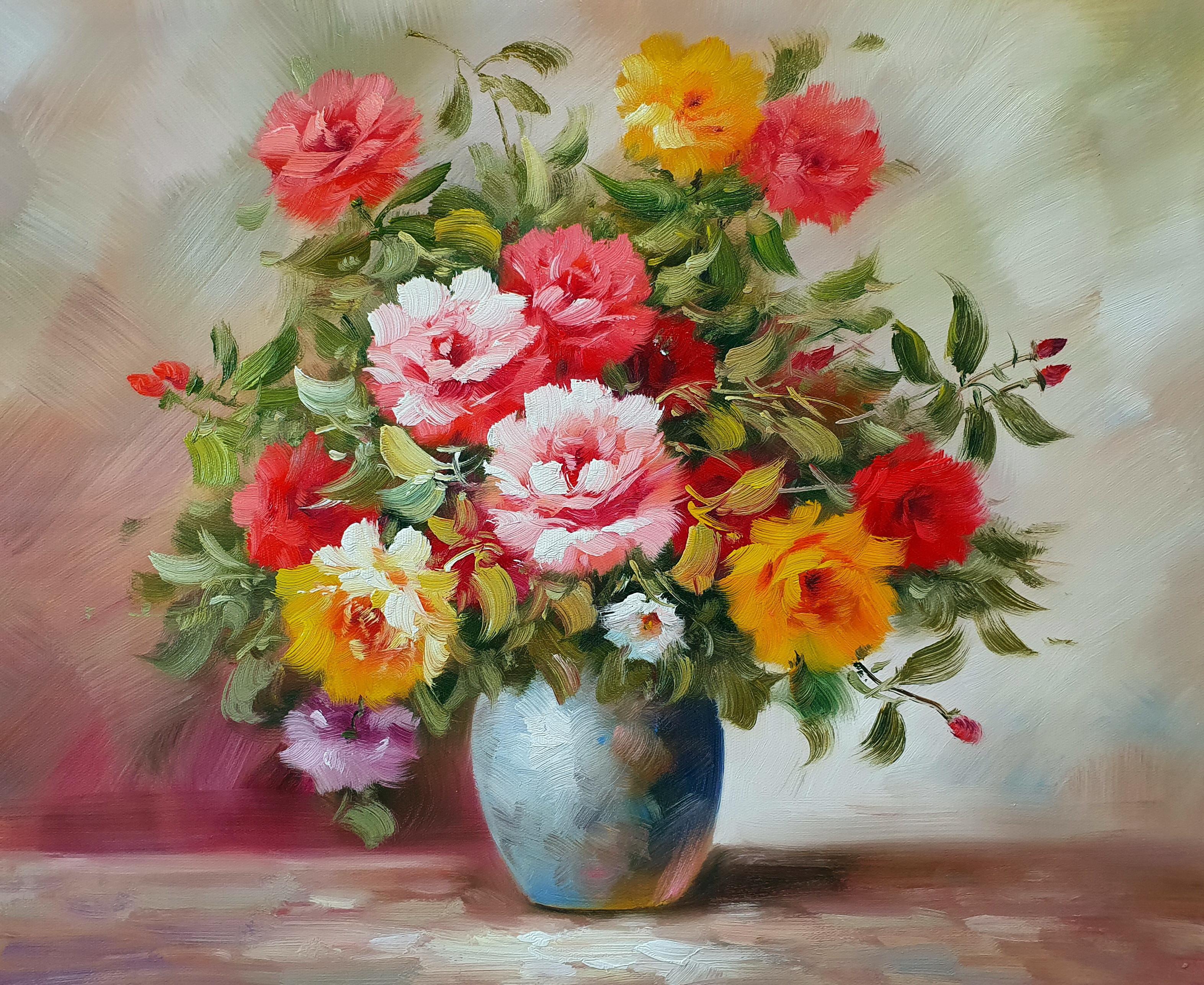 Картина 50х60 «Цветы в вазе» 5ц153