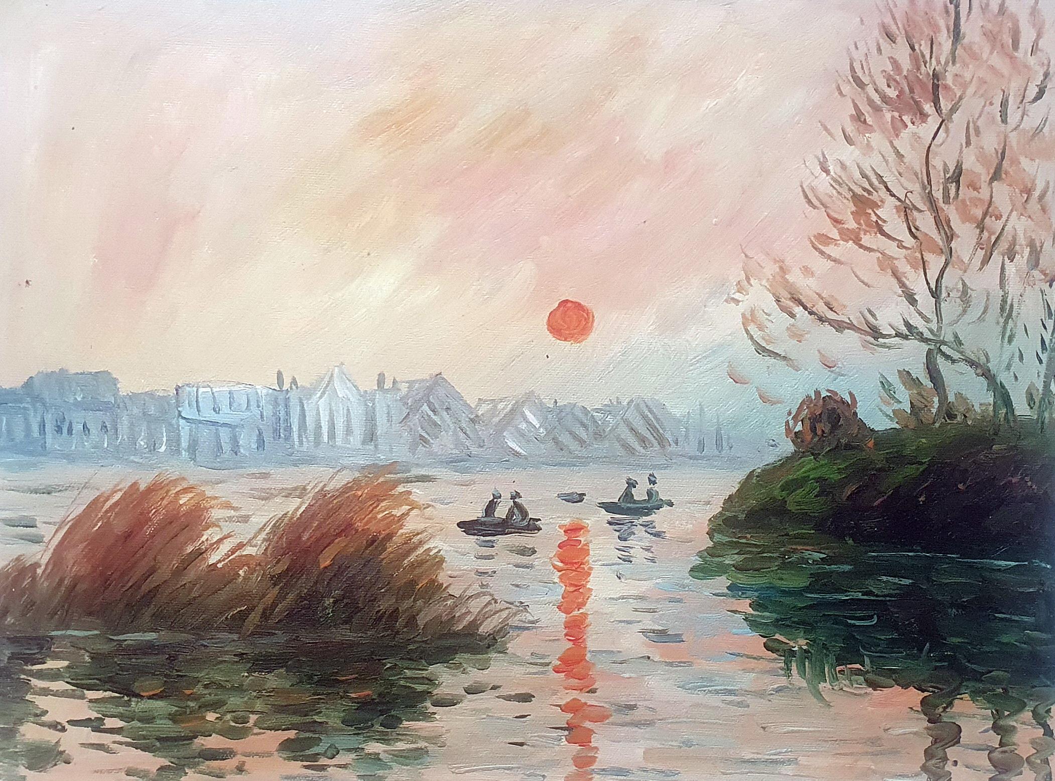 «Утро на озере» картина 30х40 арт.3п065