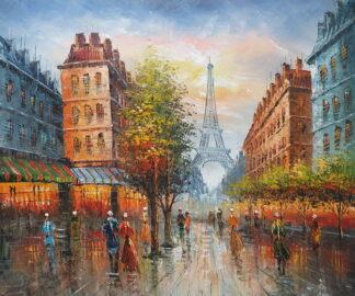 Картина 50х60 «Виды Парижа» 5г343