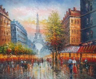 Картина 50х60 «Виды Парижа» 5г346